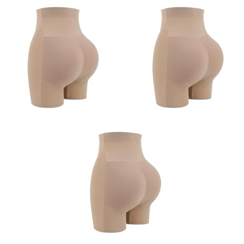PALAY® Butt Lifter Padded Underwear for Women Hip Pads Enhancer Shapewear Shorts Seamless Tummy Control Panties Shaper Fake Pad M Beige 3PCS PALAY® Butt Lifter Padded Underwear for Women Hip Pads Enhancer Shapewear Shorts Seamless Tummy Control Panties Shaper Fake Pad M Beige 3PCS